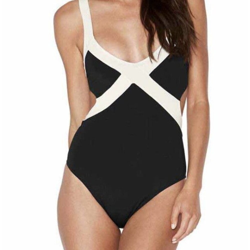 L*SPACE DITA ONE PIECE Women's  CBDIM18  Color Block One-Piece Size 6  NWT